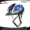 Casco de bicicleta clásico blanco azul, casco de ciclismo ligero