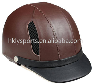 CASCO DE SEGURIDAD PARA ESCOLAR DE CABALLOS DEPORTIVOS REVESTIDO EN CUERO
