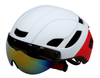 Casco de bicicleta con gafas magnéticas extraíbles, visera, casco de bicicleta de montaña, casco de ciclismo para adultos, para hombres, mujeres y jóvenes