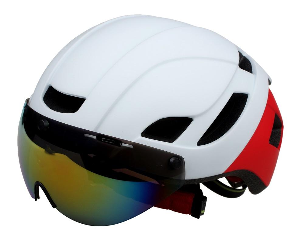 Casco de bicicleta con gafas magnéticas extraíbles, visera, casco de bicicleta de montaña, casco de ciclismo para adultos, para hombres, mujeres y jóvenes