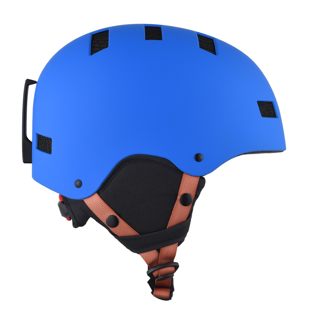 Casco de esquí de nieve profesional para exteriores, esquí de invierno, snowboard, extraíble, con certificación CE ASTM, seguridad para hombres, mujeres, jóvenes, cascos de esquí azules