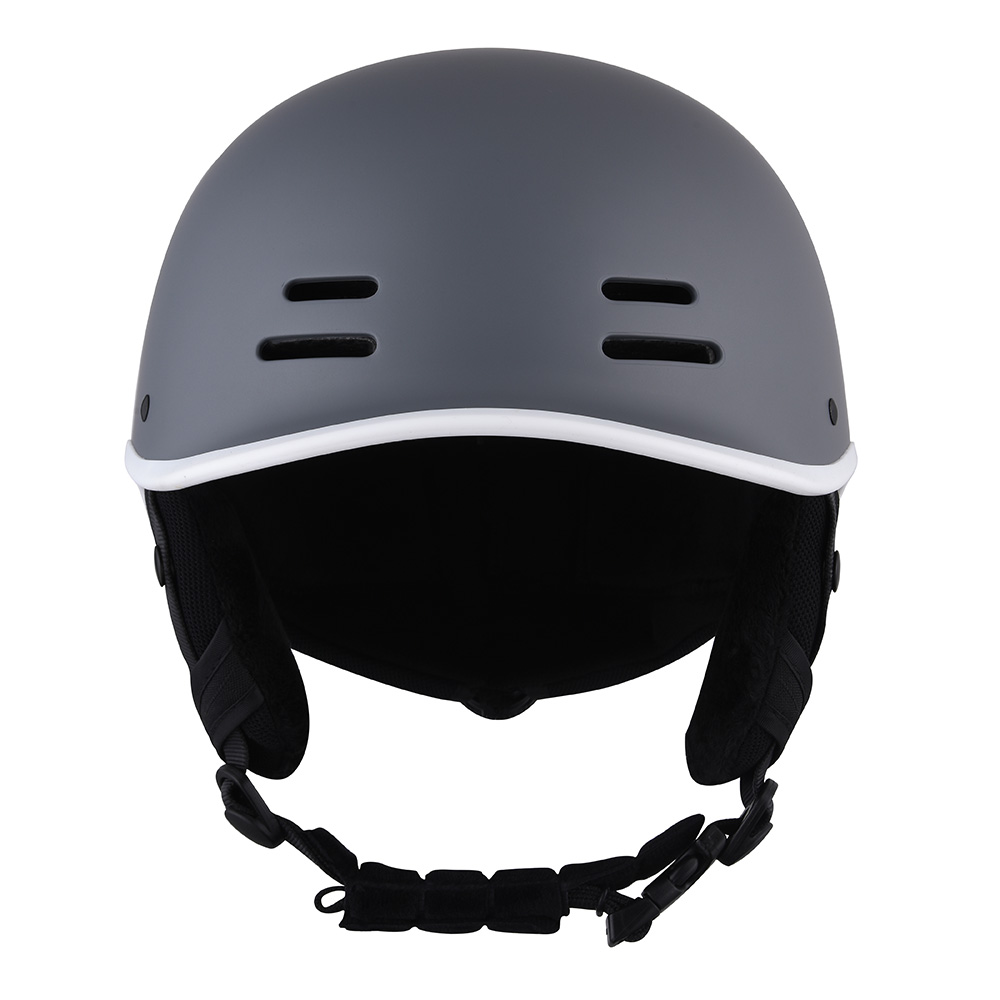 Venta al por mayor CE certificado casco de esquí para adultos Skiboard seguridad Scooter eléctrico casco de tabla de esquí para adultos gris
