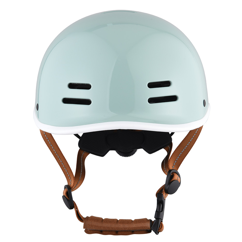 Venta al por mayor CE certificado casco de patinaje para adultos monopatín seguridad Scooter eléctrico patín casco para adulto verde