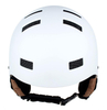 Casco protector de ABS CE ASTM Shell y EPS para esquí y nieve con orejeras de cuero