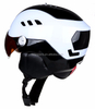 Casco de esquí para adultos en molde, patinaje de esquí, deportes de nieve, invierno, con cristal