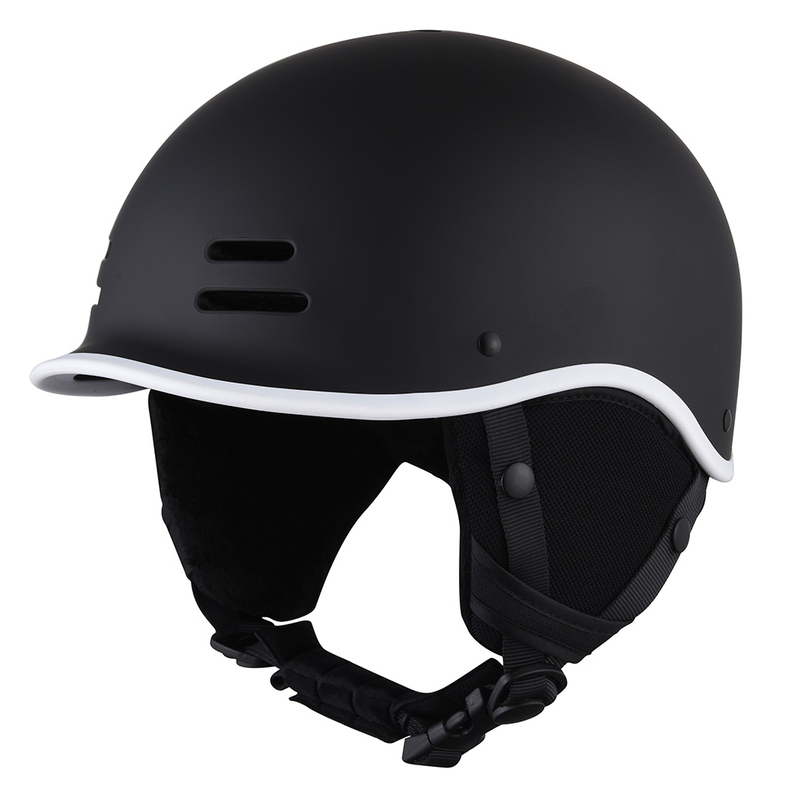 Casco de esquí de esquí de adultos certificado por el al mayor skiboard Safety Scooter Electric Ski Board Casco para negro para adultos