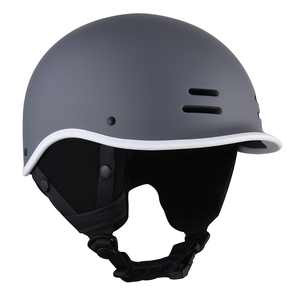 Venta al por mayor CE certificado casco de esquí para adultos Skiboard seguridad Scooter eléctrico casco de tabla de esquí para adultos gris