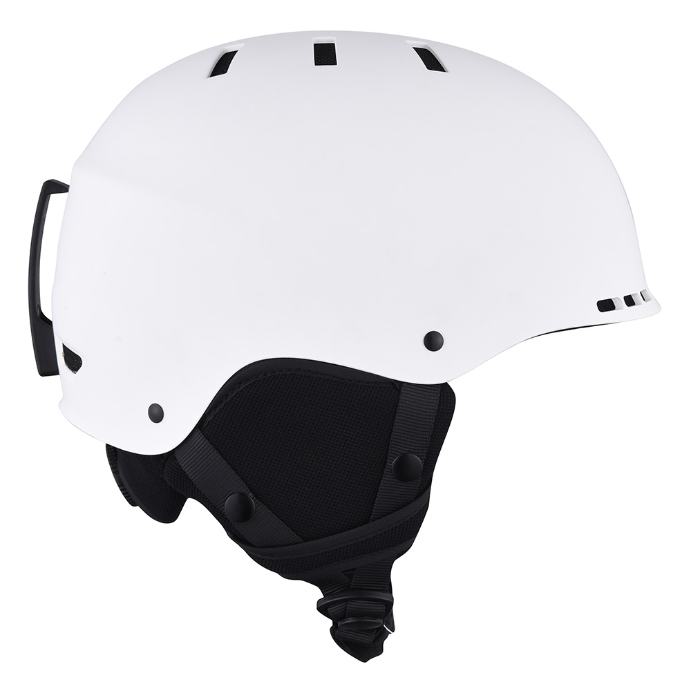 casco de esquí amarillo