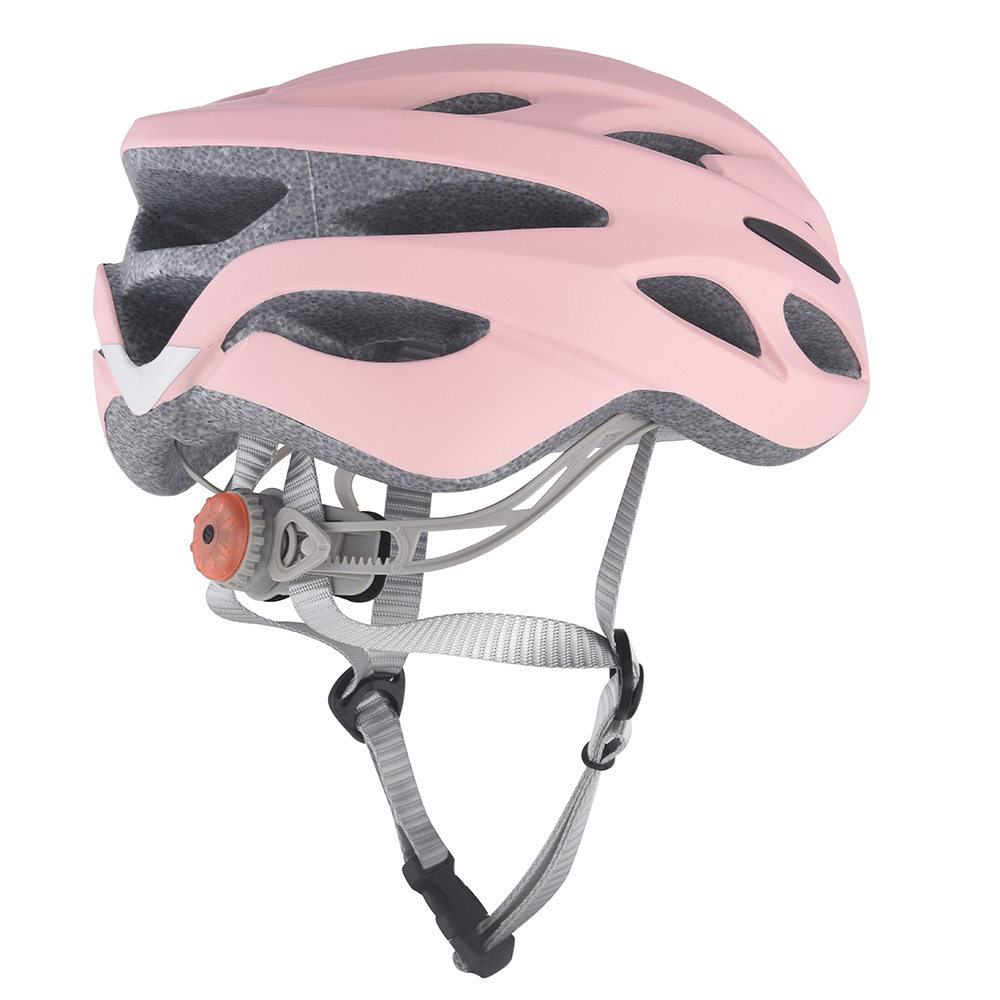 Casco de bicicleta de carretera certificado que ajusta el casco de bicicleta para adultos de espuma con luz de seguridad LED