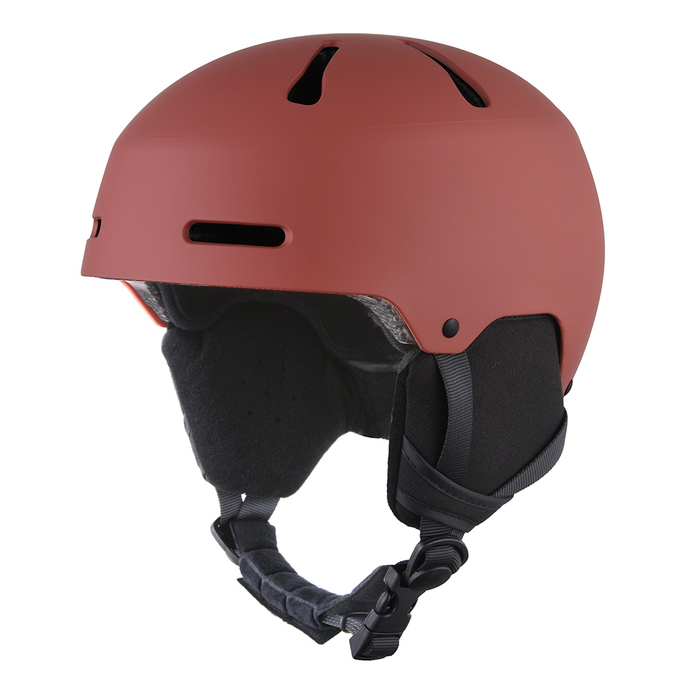 Cascos para deportes de nieve y snowboard para adolescentes y adultos y casco de esquí al aire libre Rojo