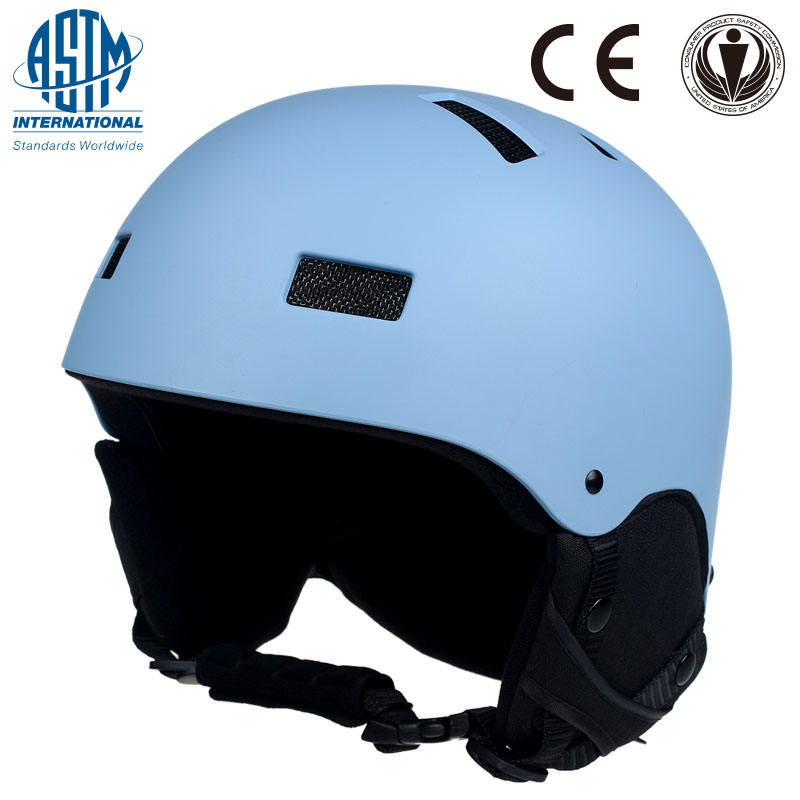 Deporte de esquí al aire libre de moda aprobado por CE ASTM y carcasa de ABS con casco de esquí de material de revestimiento EPS