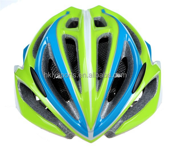 Monte en bicicleta el casco de ciclo adulto verde del casco de ciclo del En-molde de la PC de encargo de la seguridad del casco