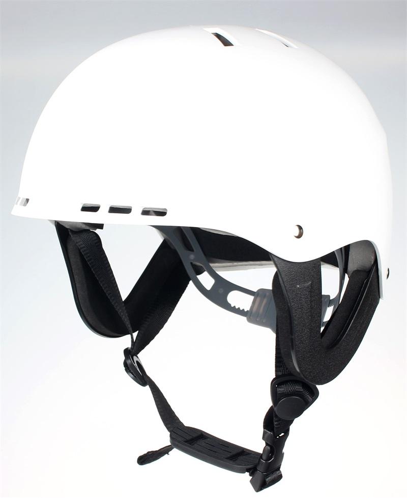 Casco de seguridad ligero ventilado para deportes acuáticos, Kayak, canoa, barco, Surf con almohadillas protectoras para los oídos