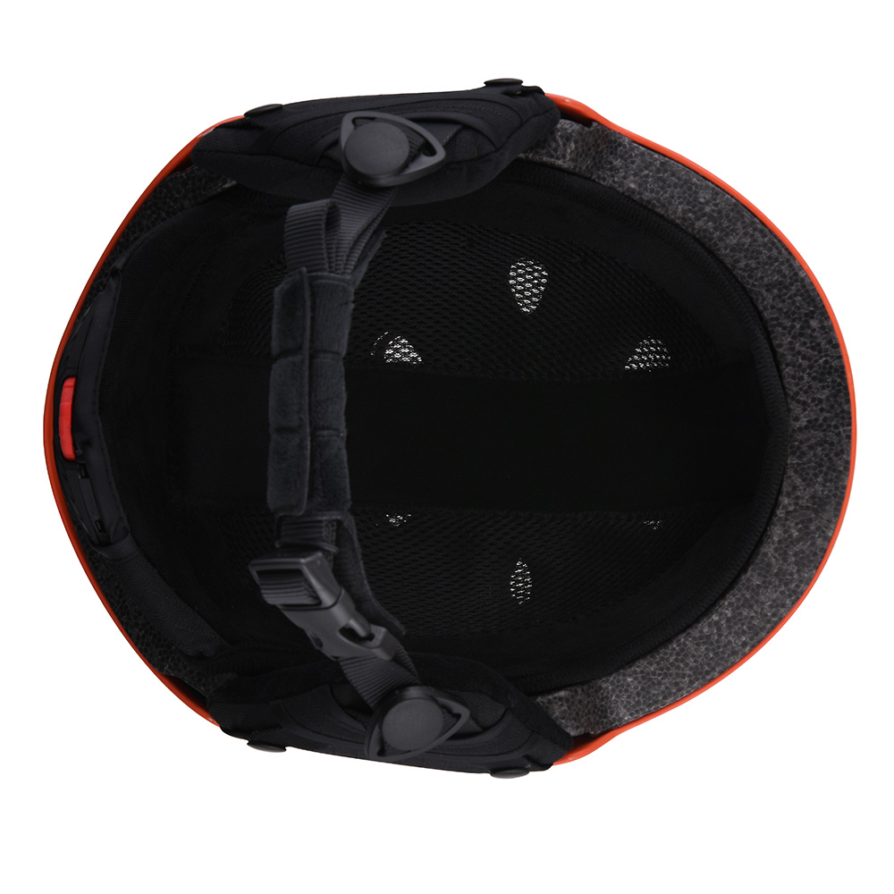 Certificación CE ABS Shell casco de esquí en nieve casco negro esquí