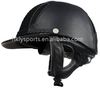 Casco de carreras de caballos, ABS recubierto de cuero, con certificado CE