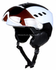 Casco de esquí para adultos en molde, patinaje de esquí, deportes de nieve, invierno, con cristal