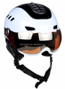 Casco de esquí para adultos en molde, patinaje de esquí, deportes de nieve, invierno, con cristal