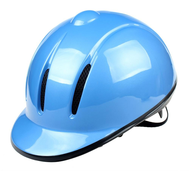 Casco protector para equitación, elegante casco ecuestre recubierto de cuero