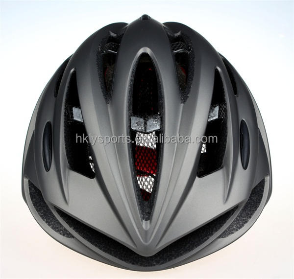 Casco deportivo en molde PC Shell EPS espuma casco de bicicleta de fibra de carbono
