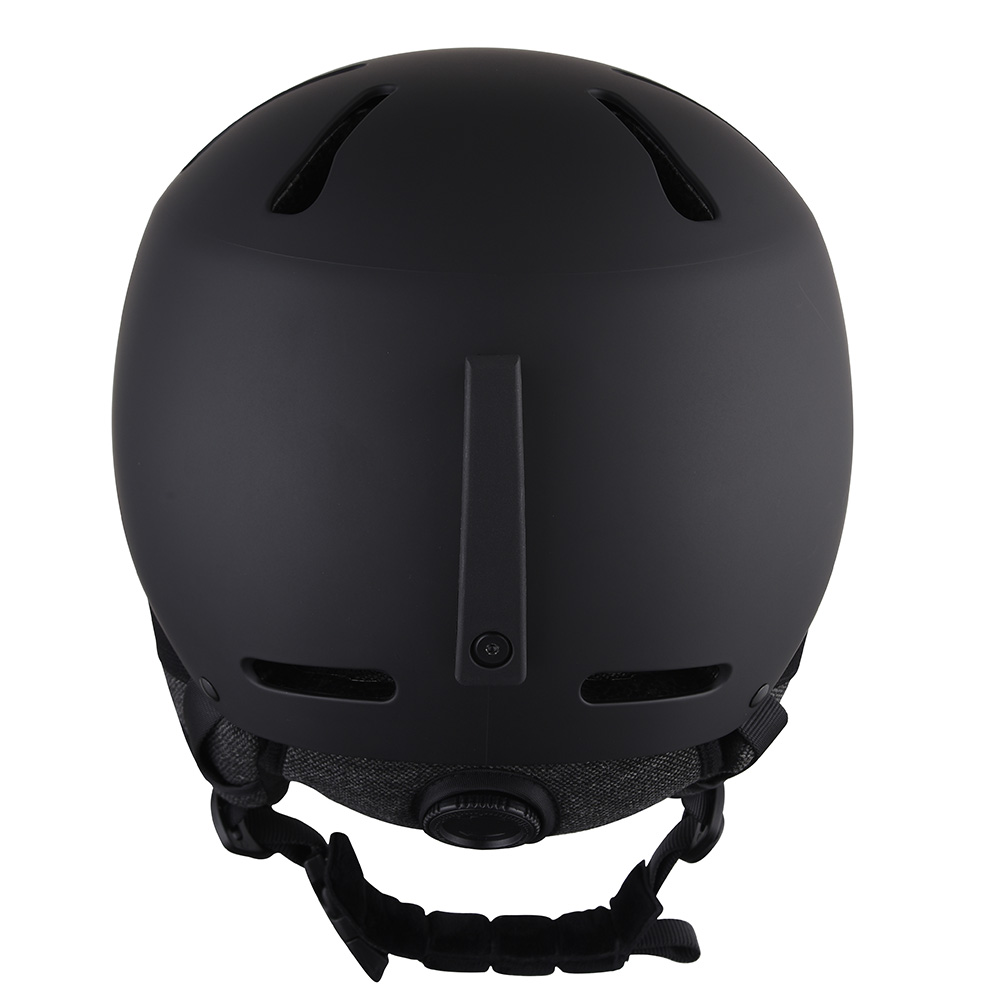 Cascos de snowboard para deportes de nieve para adolescentes y adultos y casco de esquí al aire libre negro