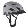 Nuevo casco de bicicleta con luz LED, casco de ciclismo en molde para PC, casco de bicicleta deportivo seguro para montar en carretera de montaña para adultos gris