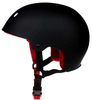 Diseño clásico de casco de skate negro con casco de skate con forro protector de sudor