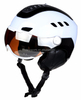 Casco de esquí para adultos en molde, patinaje de esquí, deportes de nieve, invierno, con cristal