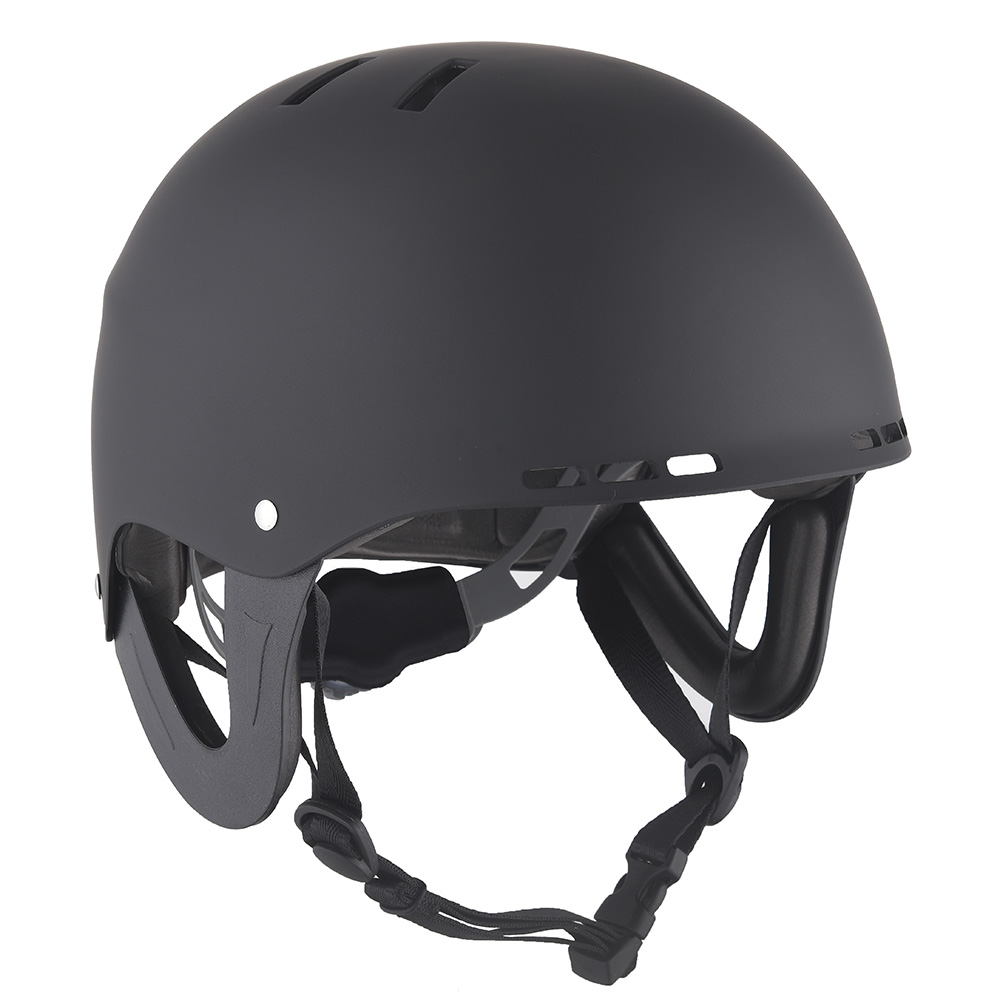 Cascos certificados de esquí, rafting, kayak, deportes acuáticos, color negro mate