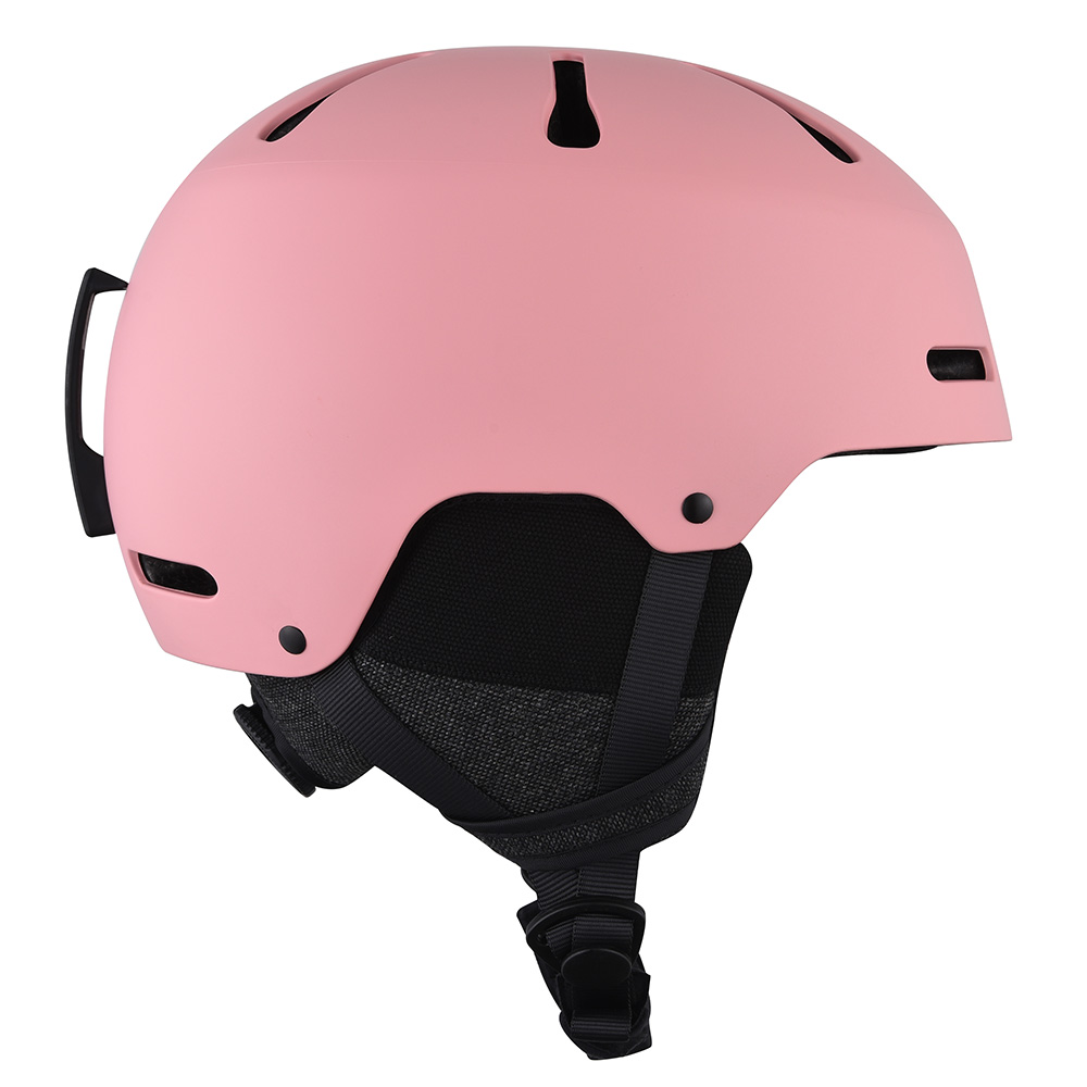 Cascos para deportes de nieve y snowboard para adolescentes y adultos, casco de esquí al aire libre, color rosa