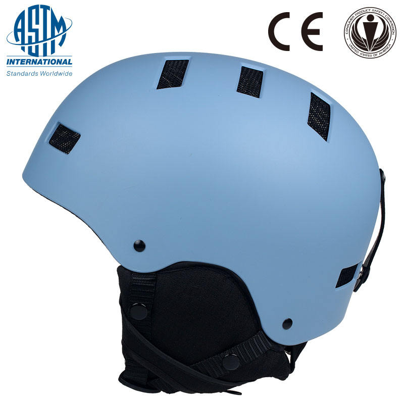 Deporte de esquí al aire libre de moda aprobado por CE ASTM y carcasa de ABS con casco de esquí de material de revestimiento EPS