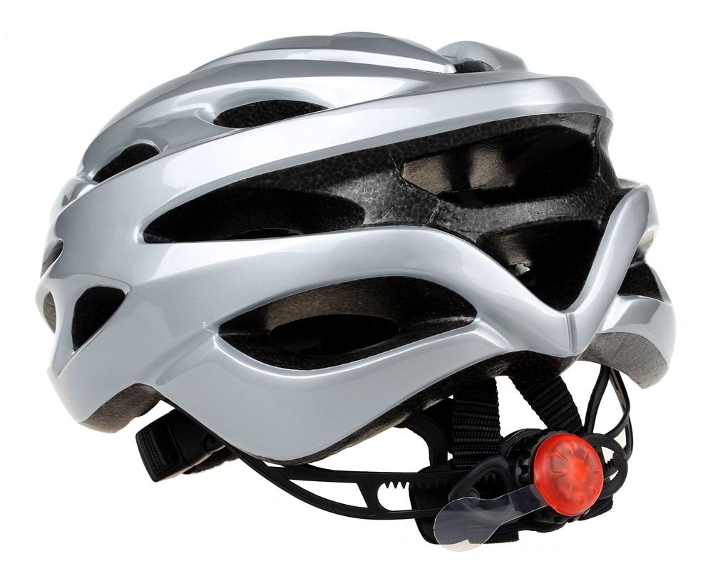 Casco de ciclismo de montaña con luz LED integralmente moldeado