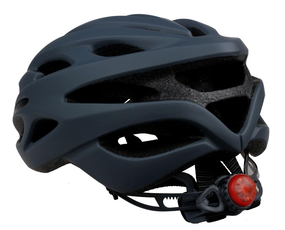 Casco de ciclismo de montaña con luz LED integralmente moldeado