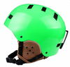 Casco de esquí de snowboard de cuero personalizado aprobado por CE ASTM