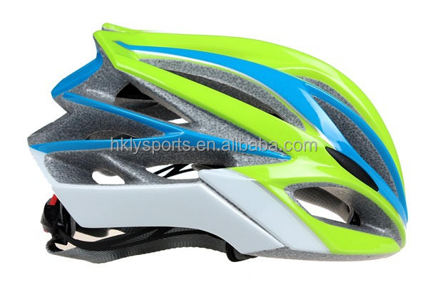 Monte en bicicleta el casco de ciclo adulto verde del casco de ciclo del En-molde de la PC de encargo de la seguridad del casco