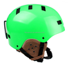 Casco de esquí de cuero ABS Casco de snowboard Casco OEM