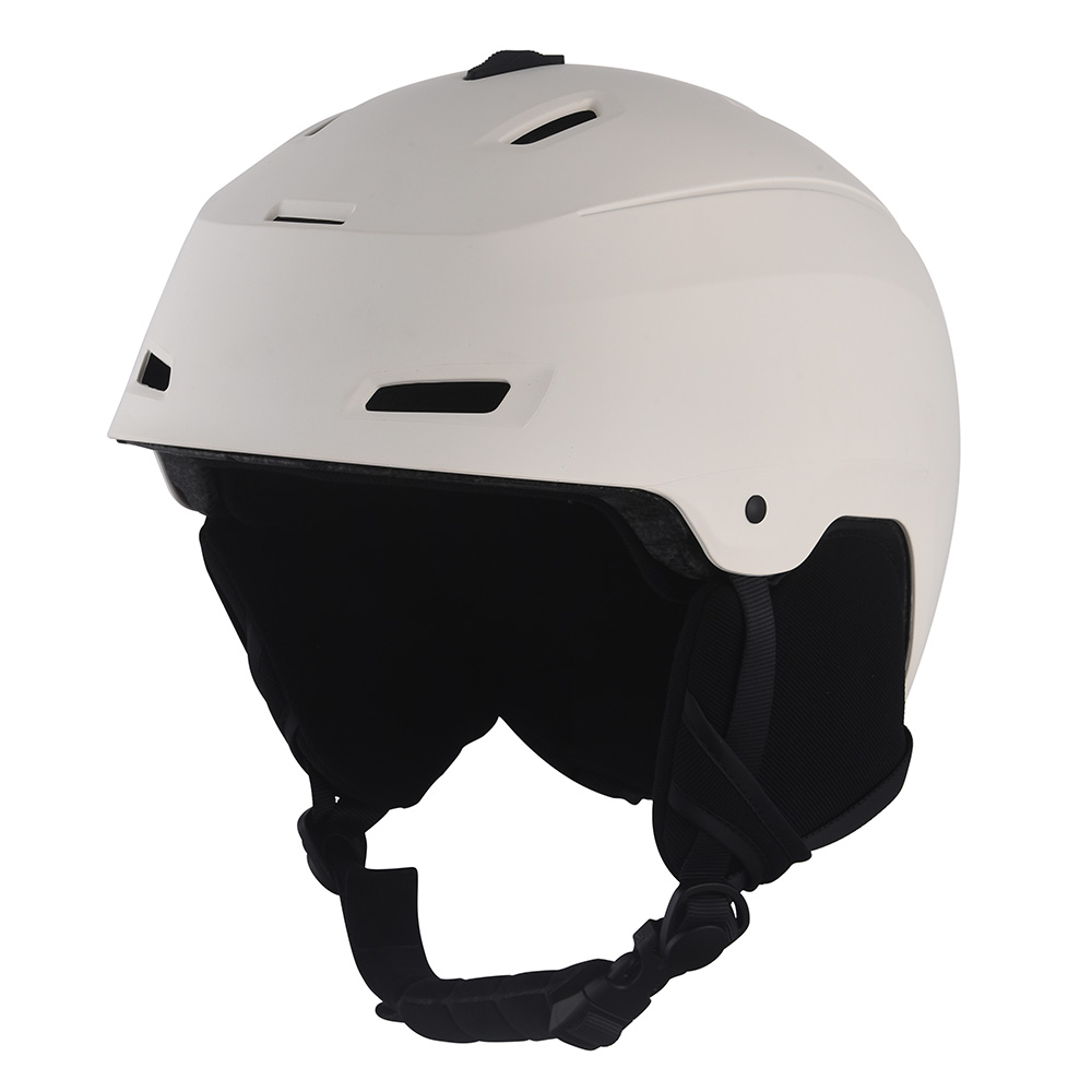Casco protector de la nieve del casco de encargo colorido de la snowboard del esquí para el blanco adulto