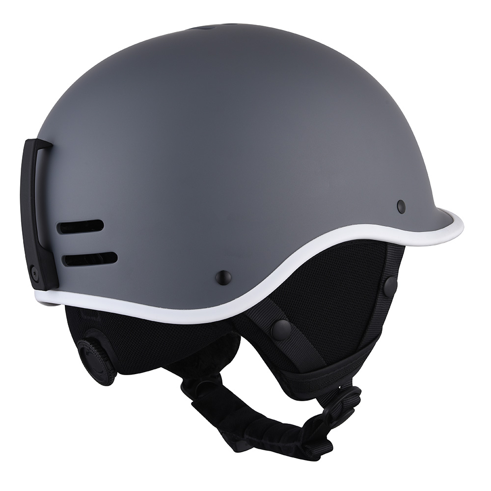 Venta al por mayor CE certificado casco de esquí para adultos Skiboard seguridad Scooter eléctrico casco de tabla de esquí para adultos gris