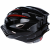 Casco adulto de la bicicleta protectora roja del negro de la cruz del viento con el visera, casco respirable