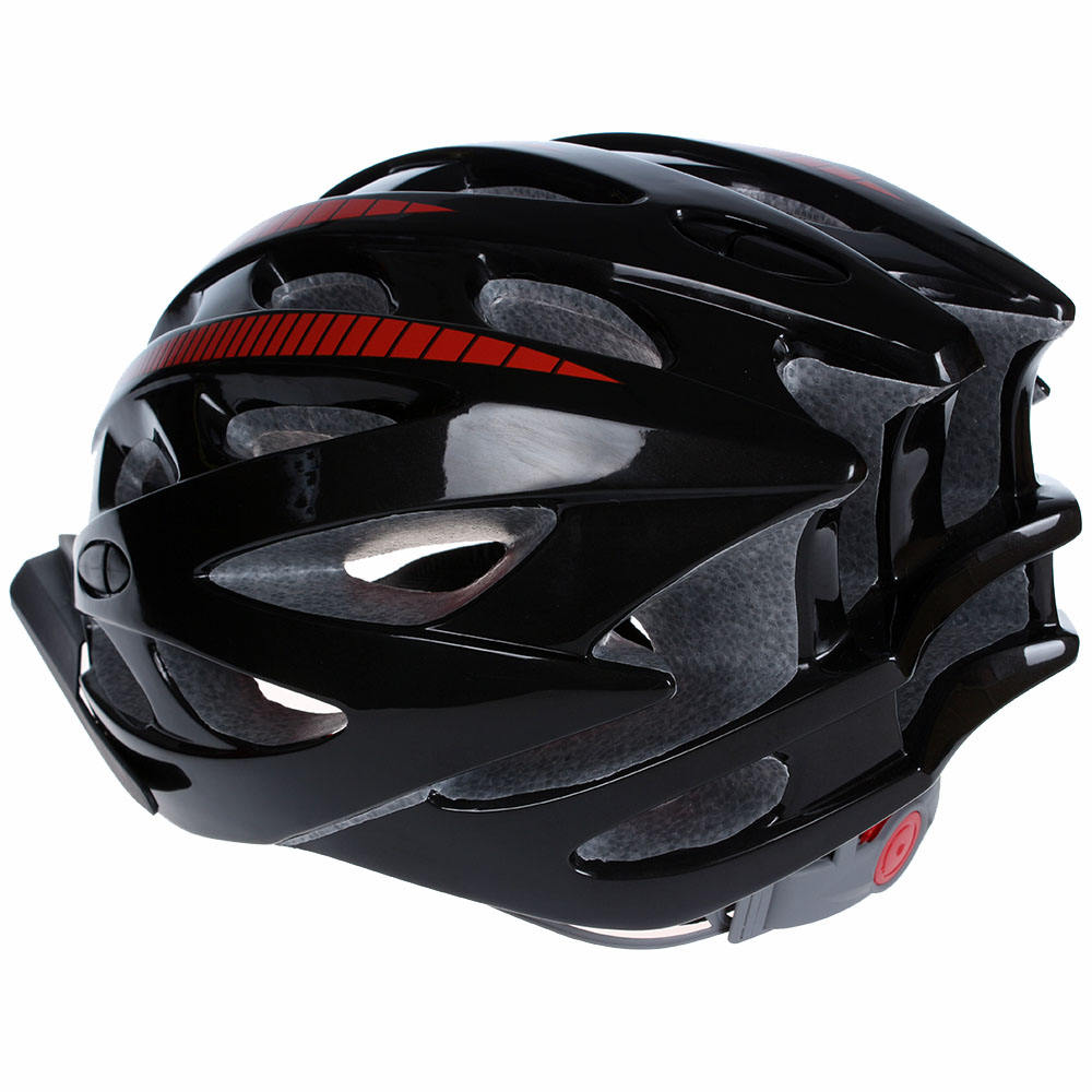 Casco adulto de la bicicleta protectora roja del negro de la cruz del viento con el visera, casco respirable