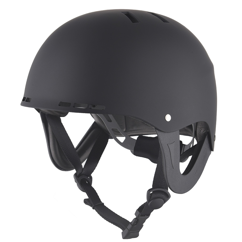 Cascos certificados de esquí, rafting, kayak, deportes acuáticos, color negro mate