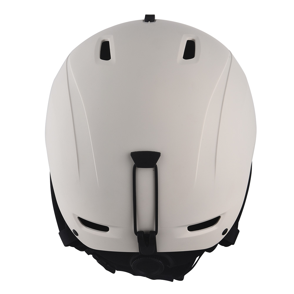 Casco protector de la nieve del casco de encargo colorido de la snowboard del esquí para el blanco adulto
