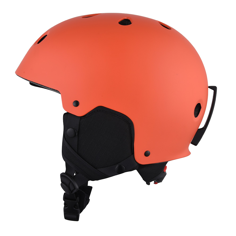 Certificación CE ABS Shell casco de esquí en nieve casco rojo esquí