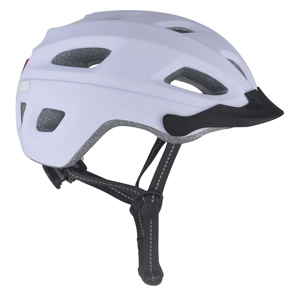 Nuevo casco de bicicleta con luz Led, casco de ciclismo en molde para PC, casco de bicicleta deportivo seguro para montar en carretera de montaña para adultos