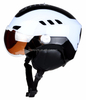 Casco de esquí para adultos en molde, patinaje de esquí, deportes de nieve, invierno, con cristal