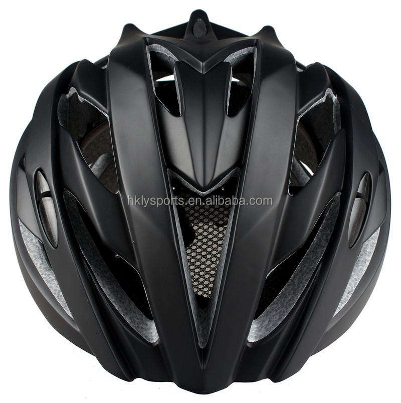 Shengtao precio de fábrica ST938B fibra de carbono en molde 1 capa PC + casco deportivo de bicicleta EPS negro con hebilla ITW