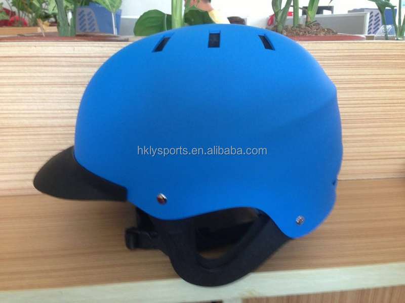 Casco blanco para rafting en deportes acuáticos/casco para piragüismo con EN1385, con visera