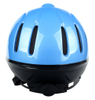 Casco protector para equitación, elegante casco ecuestre recubierto de cuero