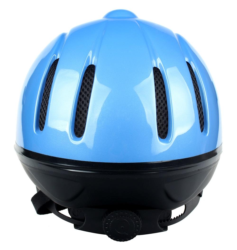 Casco protector para equitación, elegante casco ecuestre recubierto de cuero