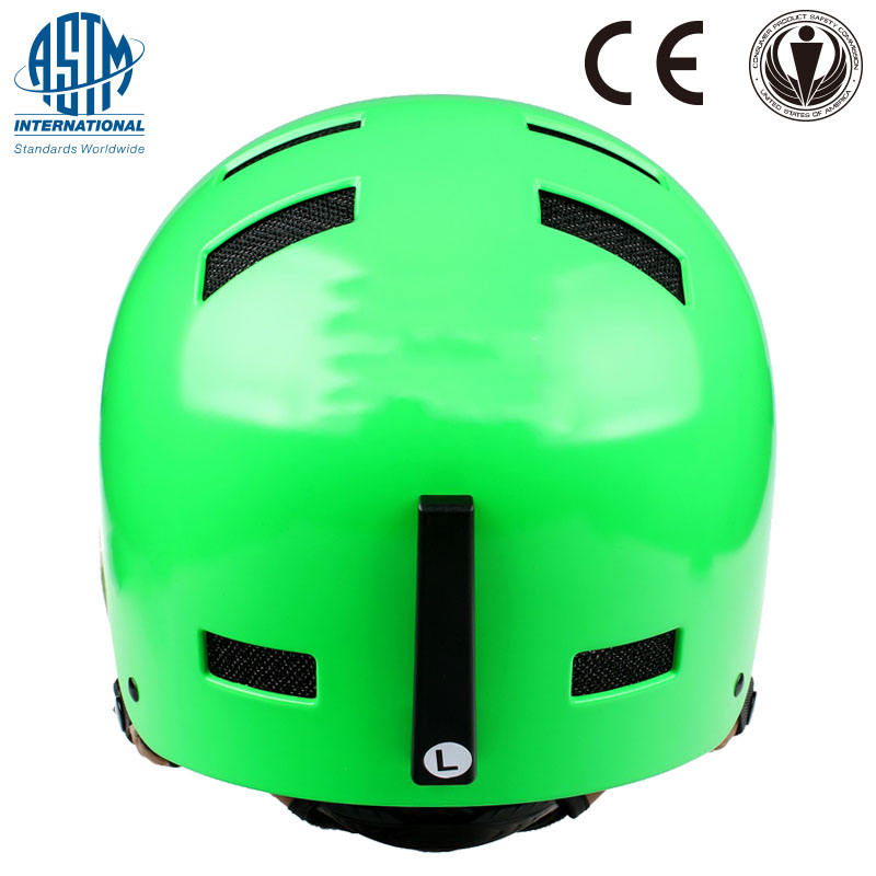 2017 casco de esquí de cuero caliente de la protección del oído de la venta del nuevo diseño, casco popular de la snowboard, casco de cuero