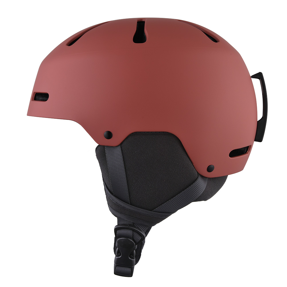 Cascos para deportes de nieve y snowboard para adolescentes y adultos y casco de esquí al aire libre Rojo